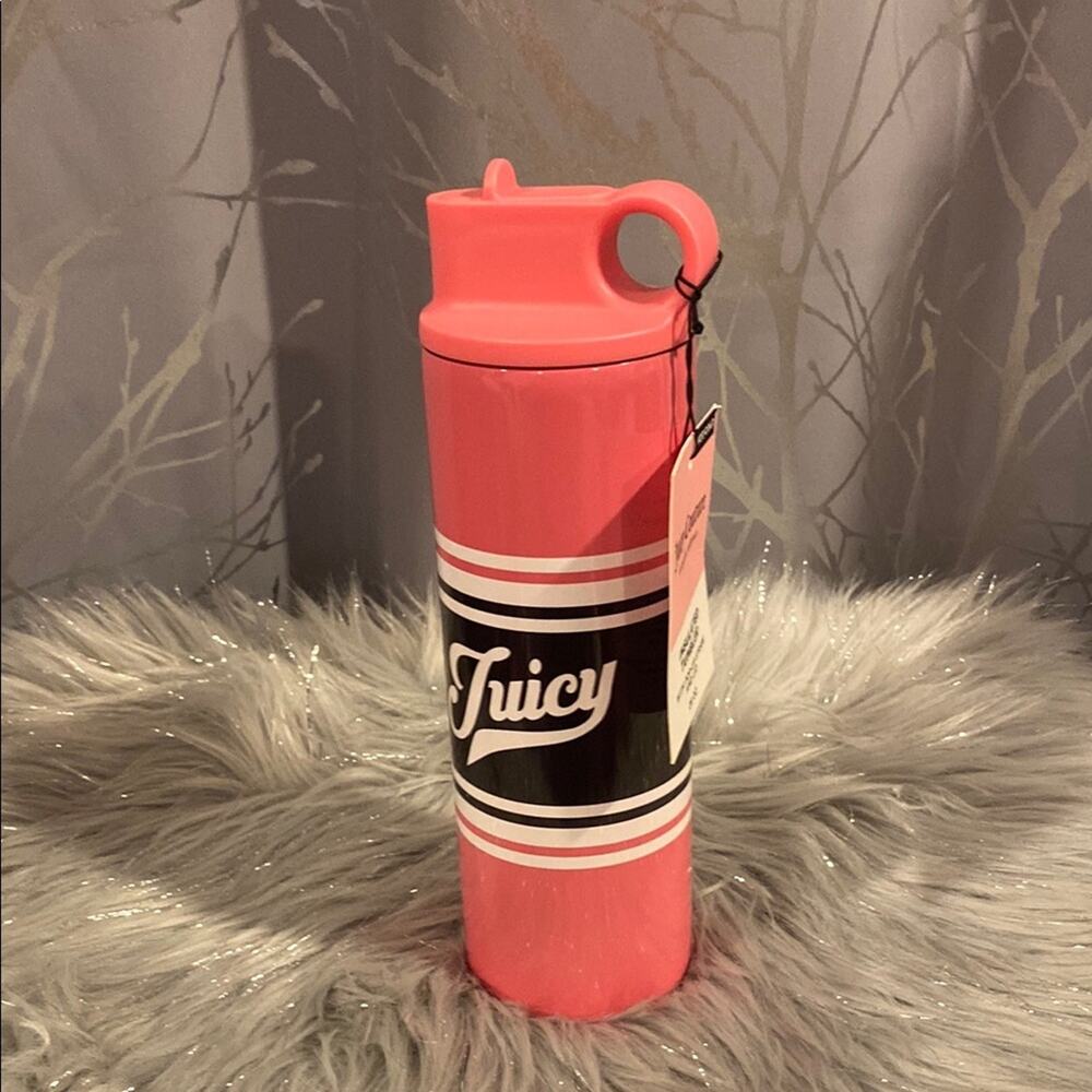 BNWT JUICY COUTURE Vintage Icon 26 OZ Insulated Straw Tumbler